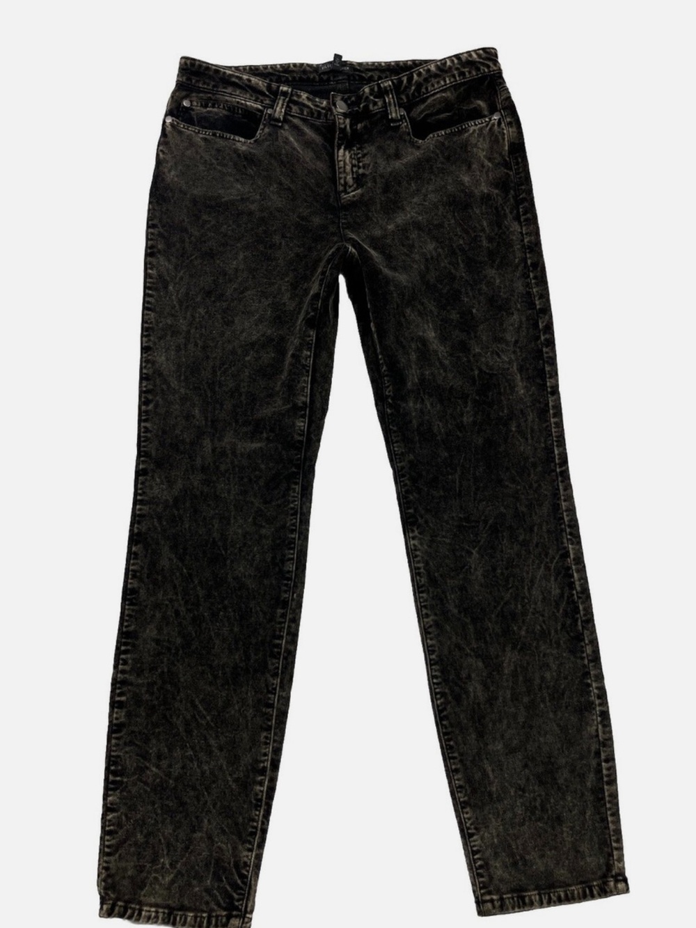 Eileen Fisher Washed Black Suede Pants